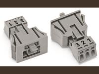 Wago Netz-Steckverbinder 890 Serie (Netzsteckverbinder) 890 Stecker Gesamtpolzahl: 3 16A Grau 50St.