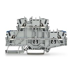 Wago Doppelstock-Durchgangsklemme 5.20mm Push-In-Klemme Grau 50St.