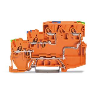 WAGO 2000-5357/102-000 Actuatorklem 3-etages 7 mm Push-In-klem Oranje 15 stuk(s)