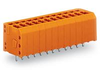 Wago Federkraftklemmblock 1.50mm² Polzahl 7 Orange 160St.
