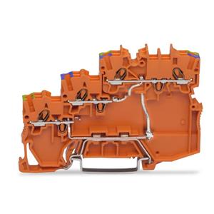 WAGO 2000-5377/102-000 Actorklem 3-etages 7 mm Push-In-klem Oranje 15 stuk(s)