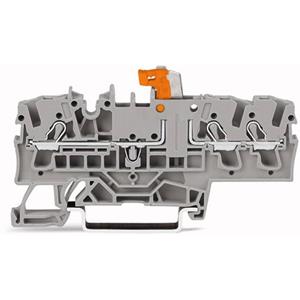 WAGO 2002-1771/401-000 Dreistock-Trenn- und Messklemme 5.20mm Push-In-Klemme Grau 50St.