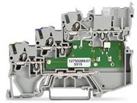Wago Dreistock-Aktorenklemme 7mm Push-In-Klemme Grau 50St.
