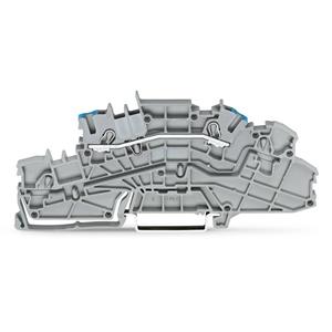 WAGO 2003-6661 Installatie-etageklem 5.20 mm Push-In-klem Grijs 50 stuk(s)