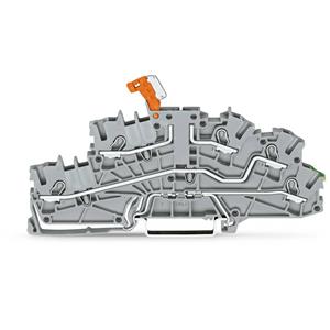 WAGO 2003-6644 Installatie-etageklem 5.20 mm Push-In-klem Grijs 50 stuk(s)