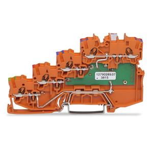 Wago 2000-5477/1102-953 7 mm Push-In-klem Oranje 15 stuks
