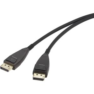 renkforce DisplayPort Anschlusskabel [1x DisplayPort Stecker - 1x DisplayPort Stecker] 20.00m Schwar