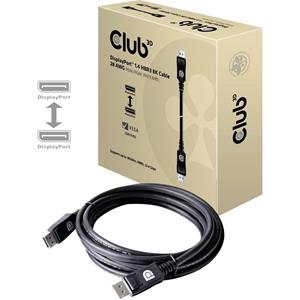 Club3D DisplayPort Anschlusskabel [1x DisplayPort Stecker - 1x DisplayPort Stecker] 3.00m Silber