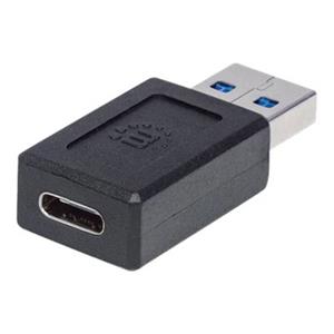 Manhattan USB 3.2 Gen 2 (USB 3.1 Gen 2) Adapter [1x USB 3.2 Gen 2 stekker A (USB 3.1) - 1x USB-C bus]