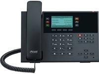 auerswald COMfortel D-100 SIP-IP Systemtelefon,VoIP Freisprechen Monochromes Display Schwarz