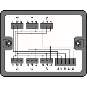 Wago Verteiler-Box 899 Serie (Netzsteckverbinder) 899 25A Schwarz 1St.