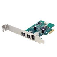 StarTech.com 3 Port 2b 1a 1394 PCI Express FireWire Card Adapter - FireWire Adapter
