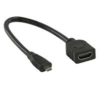 Valueline micro HDMI - HDMI female Adapterkabel 20cm