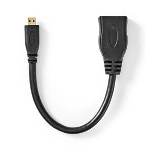 Valueline micro HDMI - HDMI female Adapterkabel 20cm