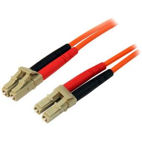StarTech.com 2m Fiber Optic Cable - Multimode Duplex 50/125 - LSZH - LC/LC - OM2 - LC to LC Fiber Patch Cable (50FIBLCLC2) - Netzwerkkabel - 2 m