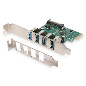 Digitus 4 Port USB 3.0-Controllerkarte USB 3.0 PCIe