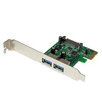 StarTech.com 2-poorts PCI Express (PCIe) SuperSpeed USB 3.0-kaartadapter met UASP SATA-voeding