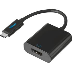 Trust USB-C Male naar HDMI Female Adapter Kabel - Zwart