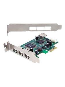 StarTech.com 4 Port PCI Express Low Profile High Speed USB Card - USB-Adapter