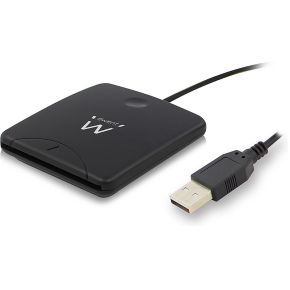 ewent USB 2.0 Smartcard eID Kaartlezer zwart