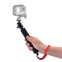 Universele 360 graad Selfie stick met rode touw voor GoPro mobiele telefoon compact camera's met 1/4 schroefdraad gat lengte: 210mm-525mm