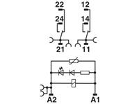 phoenixcontact RIF-1-RPT-LV-120AC/2X21MS Relaisbaustein 10St.