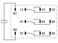 phoenixcontact REL-PR3- 24AC/3X21 Industrierelais 1St.