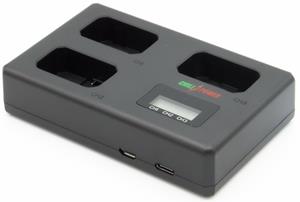 chilipower Sony NP-FW50 Triple Lader - Laadt 3 accu's, ook tegelijkertijd