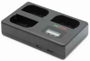 chilipower Canon LP-E6 / LP-E6N Triple Lader - Laadt 3 accu's, ook tegelijkertijd
