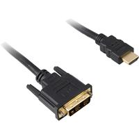 Sharkoon HDMI naar DVI-D (18+1) kabel, 1 m