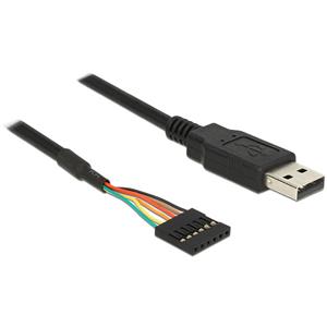 DeLOCK Converter USB 2.0 male > TTL 6 pin pin header fema