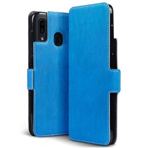 Qubits slim wallet hoes - Samsung Galaxy A30 - Lichtblauw