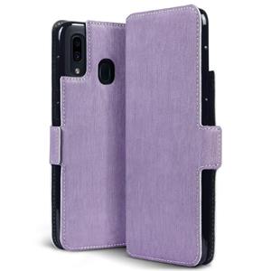 slim wallet hoes - Samsung Galaxy A30 - Paars