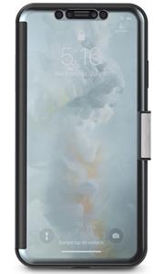 Moshi StealthCover iPhone XS Max Flip Cover - Pistoolmetaal Grijs