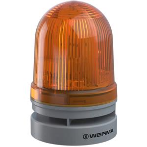 WERMA Signaallamp Midi TwinFLASH Combi 12/24VAC/DC YE 461.320.70 Geel 12 V/DC 110 dB