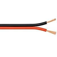 Nedis Luidspreker kabel (CU koper) - 2x 0,75mm² / rood/zwart - 50 meter