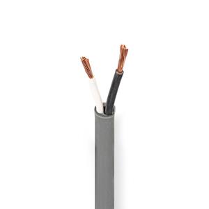 Nedis flexibele luidspreker kabel (CU koper) met mantel - 2x 2,50mm² / grijs - 100 meter