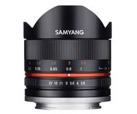 Samyang 21571 21571 Fish-Eye-Objektiv f/2.8 (max) 8mm