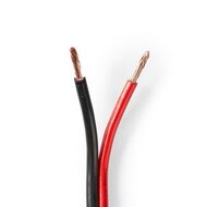 Nedis Luidspreker kabel (CU koper) - 2x 2,50mm² / rood/zwart - 25 meter