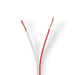 Cubinote Speaker-Kabel 2x 1,50 mm2 100 m Op Rol Wit