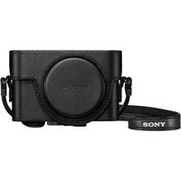 sony RX100 leather case met mic jack opening (LCJRXKB.SYH)