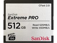 Sandisk Extreme Pro 512GB flashgeheugen CFast 2.0