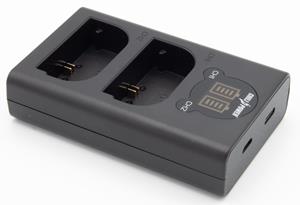 chilipower Canon LP-E6 / LP-E6N dubbellader voor 2 accu's (tegelijk)