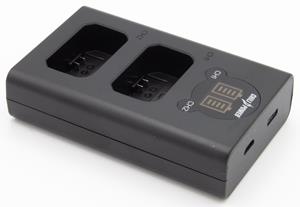 chilipower Sony NP-FW50 dubbellader voor 2 camera accu's (tegelijk)
