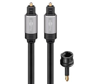 goobay Toslink Digital-Audio Anschlusskabel [1x Toslink-Stecker (ODT) - 1x Toslink-Stecker (ODT)] 3.