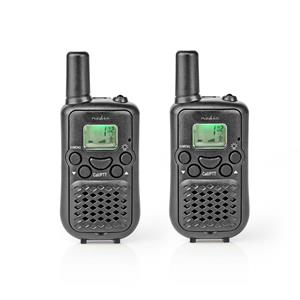 nedis WLTK0500BK Walkie-talkie Bereik 5 Km 8 Kanalen Vox 2 Stuks Zwart