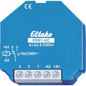 Eltako Installationsrelais, teilelektronisch, Unterputz, 1W, 8-230V/AC/DC, 10A