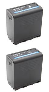 chilipower Sony NP-F970 / NP-F980U accu - Extra Power - 10.050mAh - met USB-in Ã©n USB-out - 2-Pack
