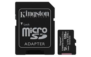 Kingston Canvas Select Plus microSD Card 10 UHS-I - 128GB - inclusief SD adapter