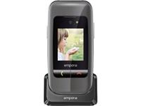 Emporia V200 Senioren clamshell telefoon Met laadstation, SOS-knop Zwart